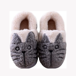 Plush Cat Slippers